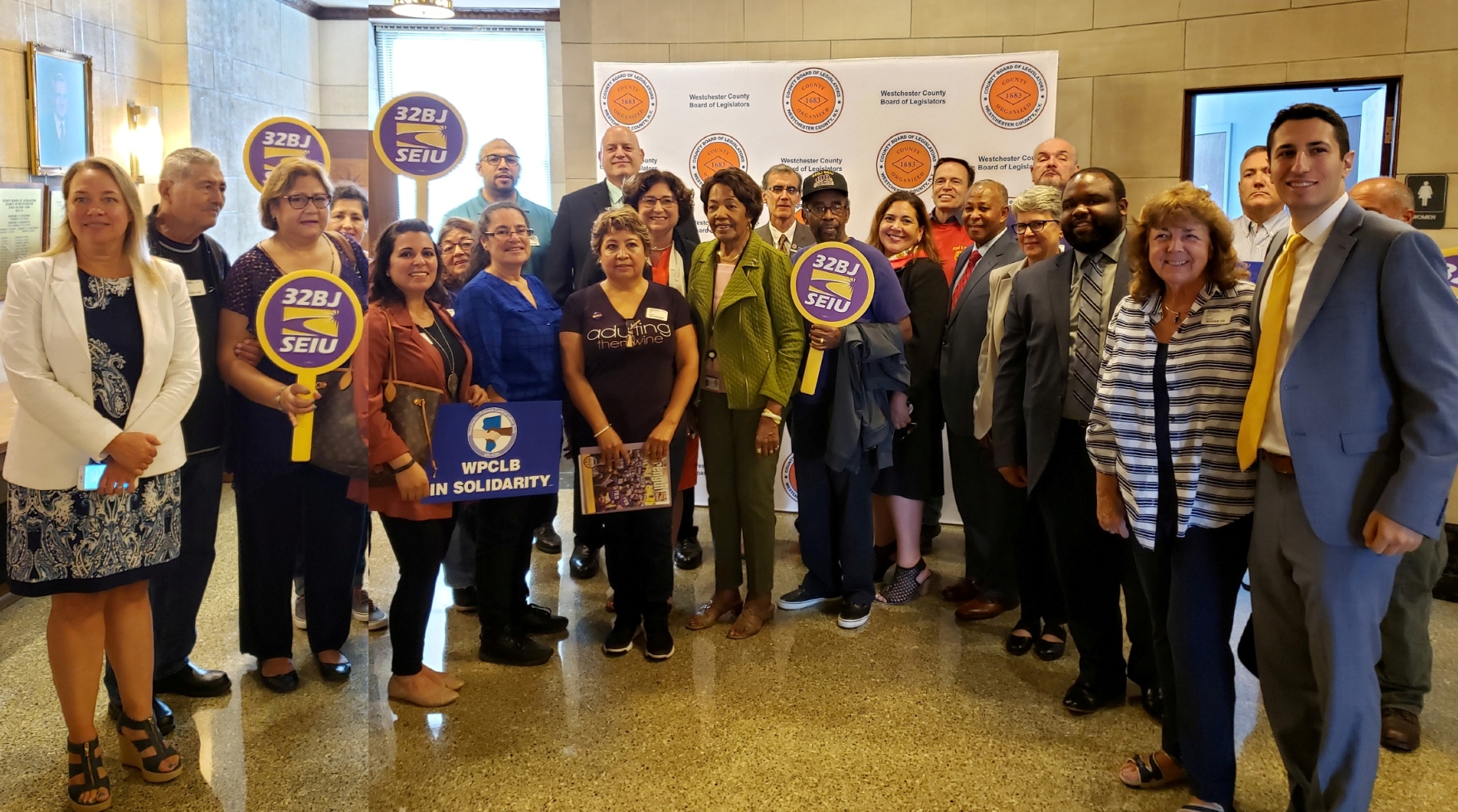 Legislators, workers and labor leaders gathered