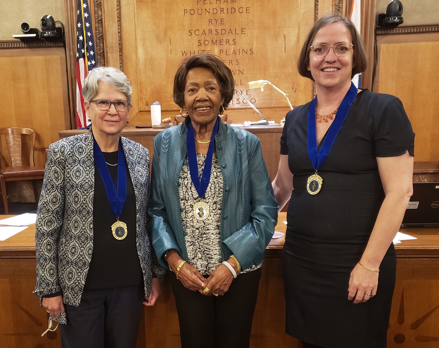 Vice-Chair Alfreda A. Williams, Legislator Kitley S. Covill and Legislator Ruth Walter Vice-Chair Alfreda A. Williams, Legislator Kitley S. Covill and Legislator Ruth Walter